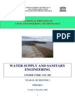 Cec 202 Theory-water Supply and Sanitary