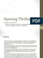 Opening Thriller - Pi