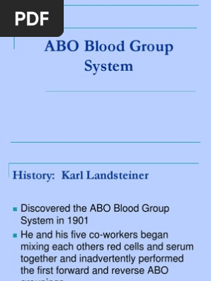 Abo Blood Group System Blood Type Antibody
