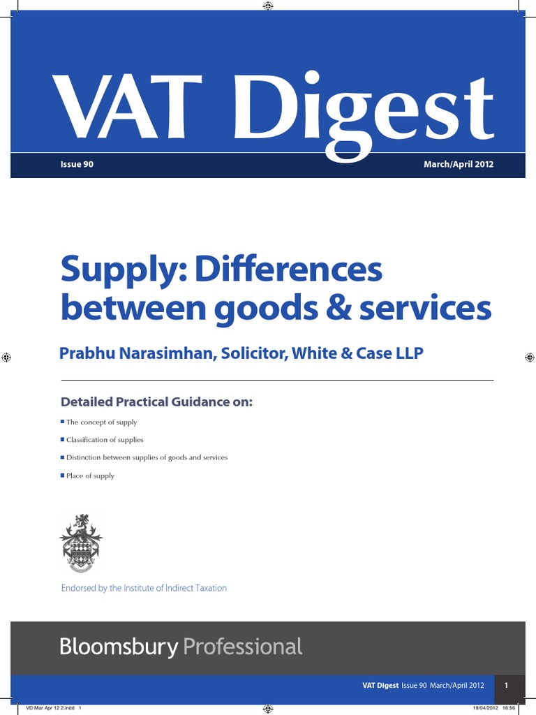 Supply VAT PDF Lease Value Added Tax