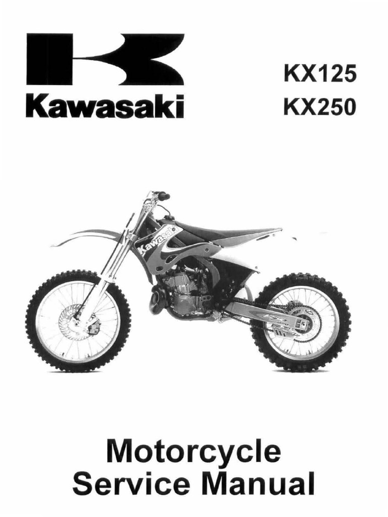 Kawasaki-KX125-KX250-Service-Manual-Repair-1999-2000-2001-2002-99924-1244-04(1)  | Carburetor | Transmission (Mechanics)