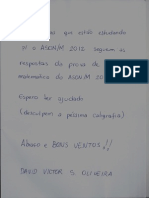 Respostas - Prova Asonm 2011