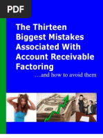 Download 13 Biggest Mistakes Associated with Account Receivable Factoring by seannmax SN2154579 doc pdf