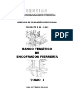 BANCO TEMÁTICO DE ENCOFRADOS FIERRERÍA - TOMO I