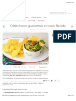 Cómo Hacer Guacamole en Casa. Receta