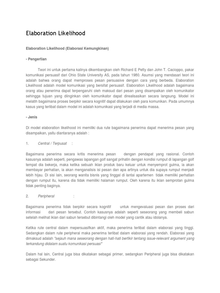 Elaboration likelihood essay 07 picture
