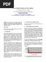 Power Quality Problems and New Solutions