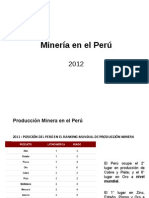Minería en el Perú 2012