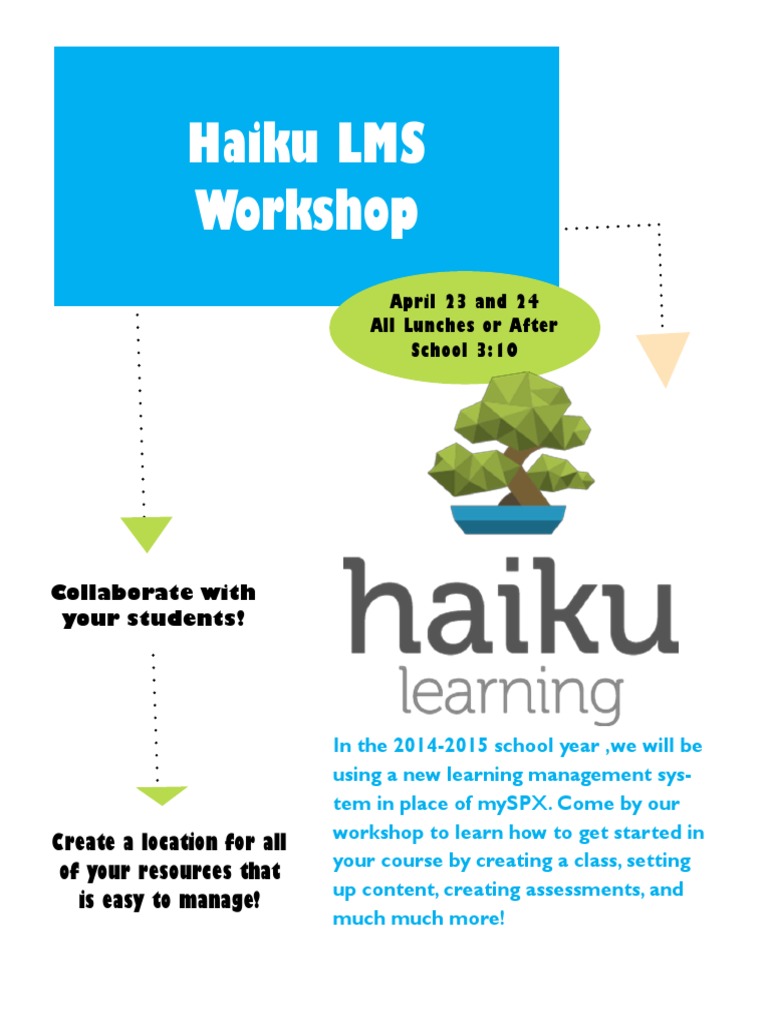 Haiku LMS Workshop Details | PDF | Self-Improvement