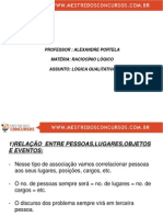 Lógica qualitativa: Relações entre pessoas, lugares e eventos