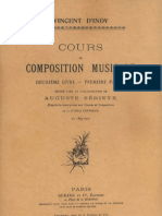 Vincent D'indy - Cours de Composition Musicale - Livre Deuxième-Première Partie