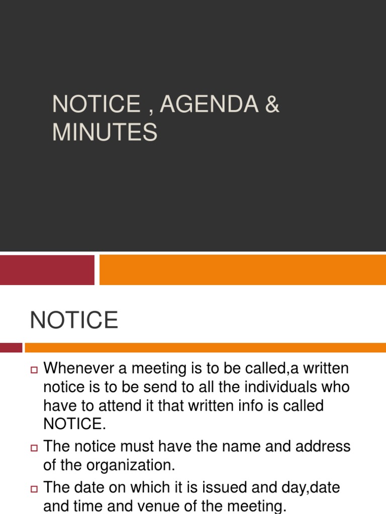 notice-agenda-minutes-agenda-meeting-committee