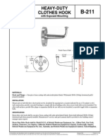 Heavy-Duty Clothes Hook: Technical Data