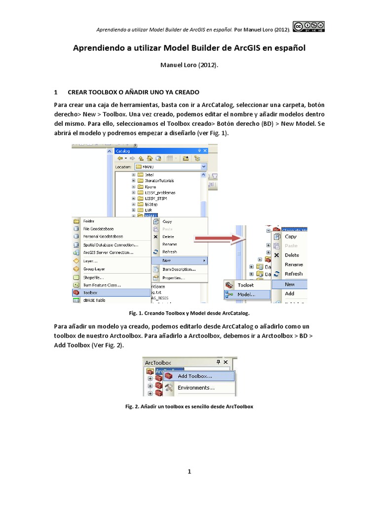 Uso de Model Builder en ArcGIS | PDF | Creative Commons | Variable ...