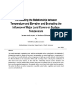 Download Formulating the Relationship between Temperature and Elevation and Evaluating the Influence of Major Land Covers on Surface Temperature by yafetb SN21553665 doc pdf
