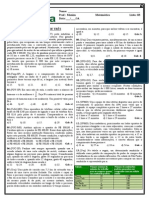 Lista de exercícios de razão, proporção e regra de três