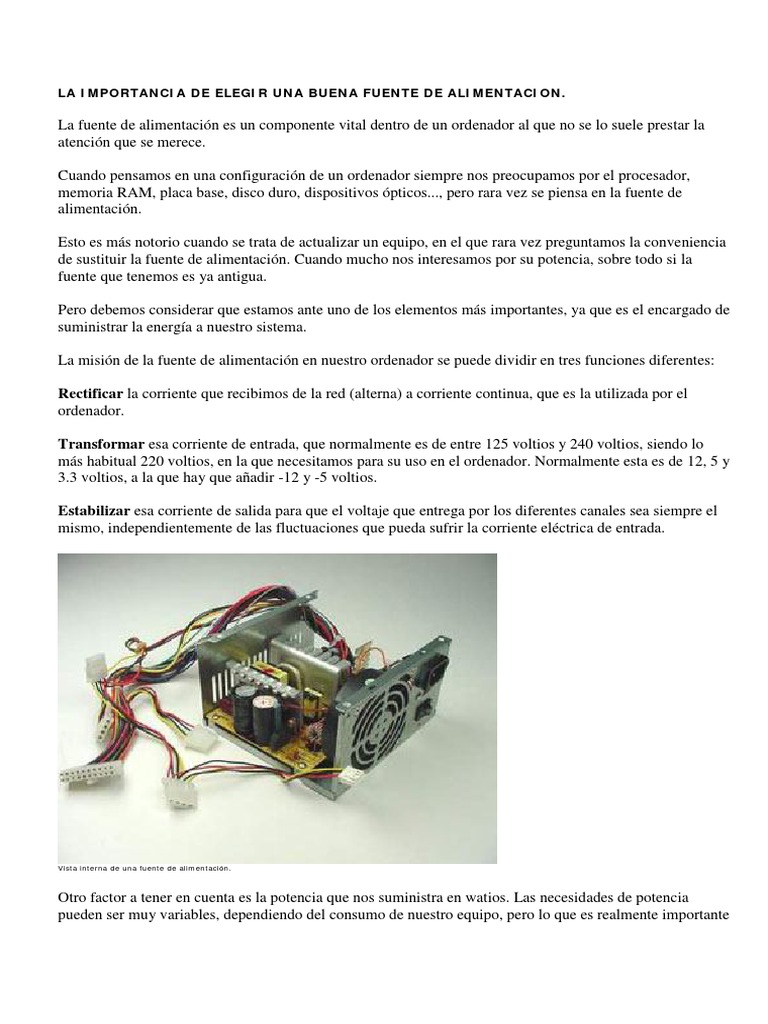 Sobredimensionar la fuente de alimentación de un PC: explicamos si