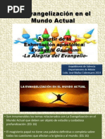 LA EVANGELIZACIÓN EN EL MUNDO ACTUAL