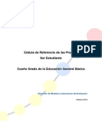 INEVAL - Cédula de Referencia de Las Pruebas SER Estudiante 4to. EGB PDF