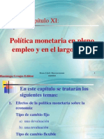 Capitulo 11 Politica Monetaria en Pleno Empleo y en Largo Plazo