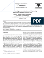 Influence of Annealing on Microstructure and No2 Sensing Properties of Sputtered WO3 Thin Films