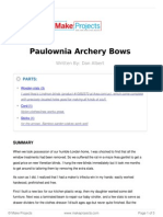 Paulownia Archery Bows