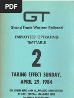 Download 1984 Grand Trunk Western Railroad Employees Timetable by Anonymous X9qOpCYfiB SN21557537 doc pdf