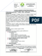 Protocolo Para El Manejo de Fracturas Dentales, SLV-As-706, V