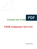 Acuerdo PSOE IUAndalucia