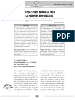 Anotaciones Teóricas para La Historia Empresarial