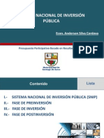 3.2 Tercer Taller-Sistema Nacional de Inversiones