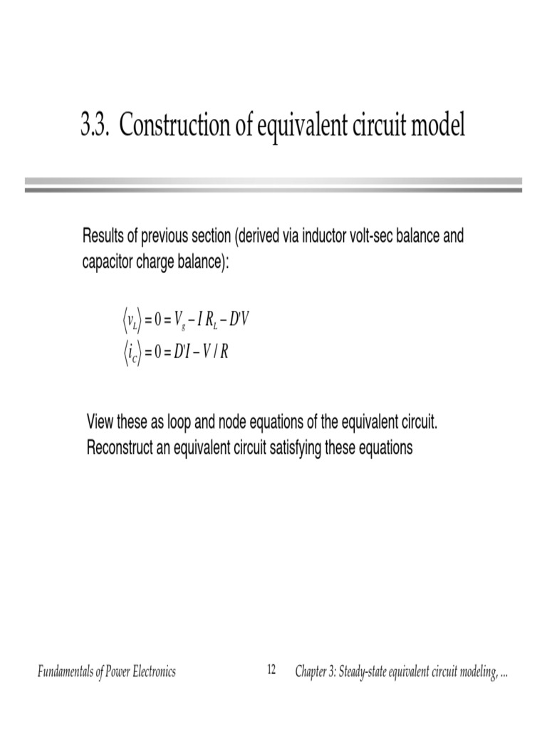 Equivalent Circuit Modeling of LLC Converter | PDF | Electrical Network ...