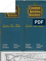 1946 Grand Trunk Railway System Timetable