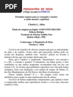 A Psiquiatria de Deus - Charles L. Allen