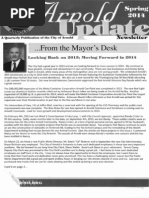 City of Arnold Spring Newsletter 2014 Promotes Certain Candidates