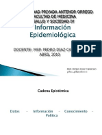 Clase 4 - Información Epidemiológica
