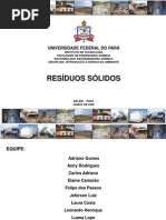 APRESENTAÇÃO RESÍDUOS SÓLIDOS UFPA 2009