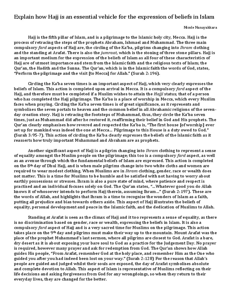 Purpose of the hajj image