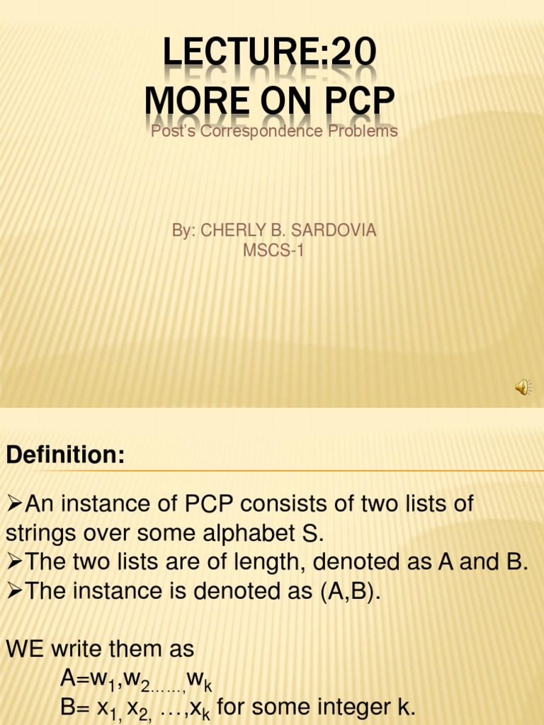 PCP Final | PDF | Science & Mathematics