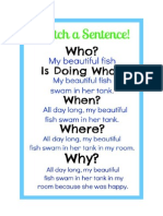 sentence writing