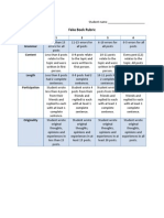 Fakebookrubric