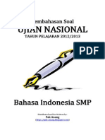 Pembahasan Soal UN Bahasa Indonesia SMP 2013