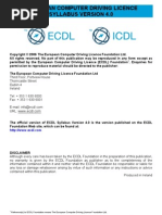 Download ICDL Syllabus 4 by aliabosinna SN21565081 doc pdf