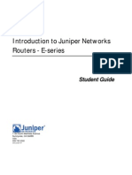 E-Series Introdution To Juniper Network Routers