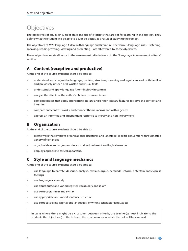 Objectives Old | PDF | Language Arts & Discipline
