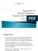 Appraisal of Primary Evidence
