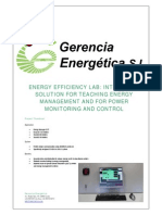 Energy Efficiency Lab: Integrated Solution For Teaching Energy Management and For Power Monitoring and Control