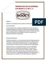 Plan de Produccin de Le Empresa Choco Boom S