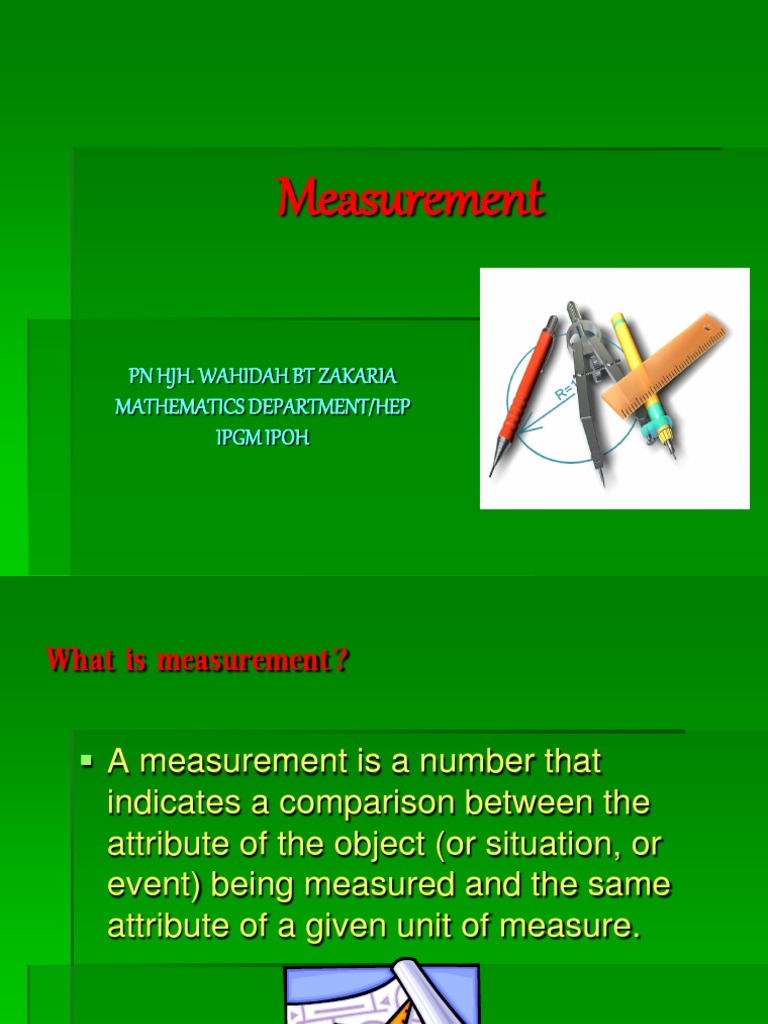 Understanding Measurement Basics | PDF