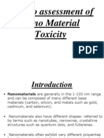 In Vitro Assessment of Nano Material Toxicity